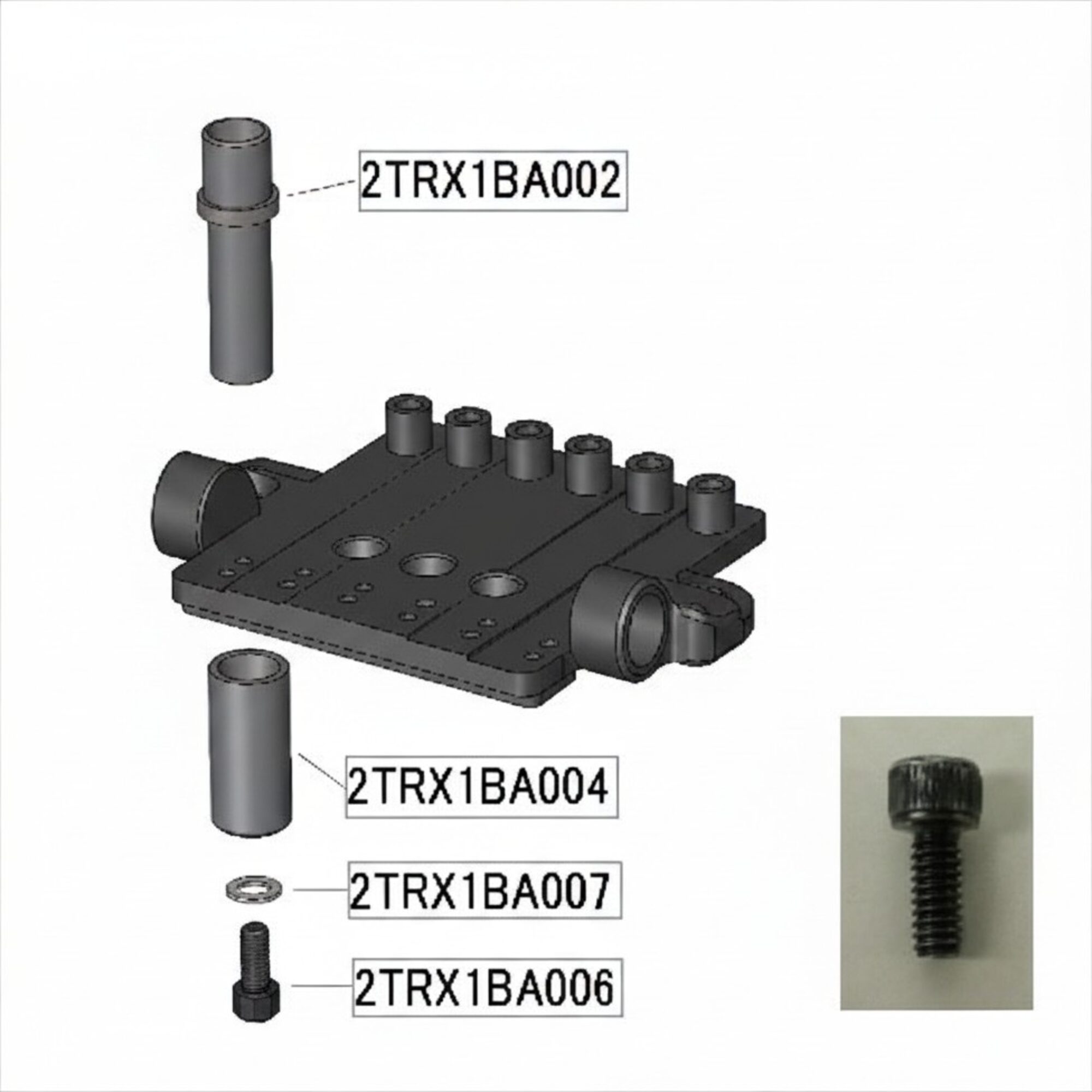 Ibanez 2TRX1BA006 Arm Socket Fix Bolt for ZR V1.1 Tremolo System