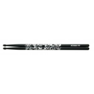TAMA 5B-S-BS Design Oak Drumstick - 5B Sticks of Doom Black & Silver