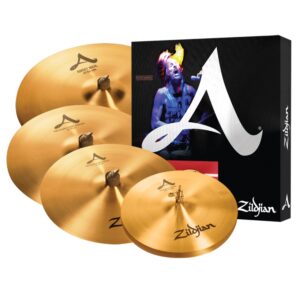 Zildjian A391 A Cymbal Set (14" New Beat Hi-Hats, 16" Medium Thin Crash, 21" Sweet Ride, 18" Medium Thin Crash)