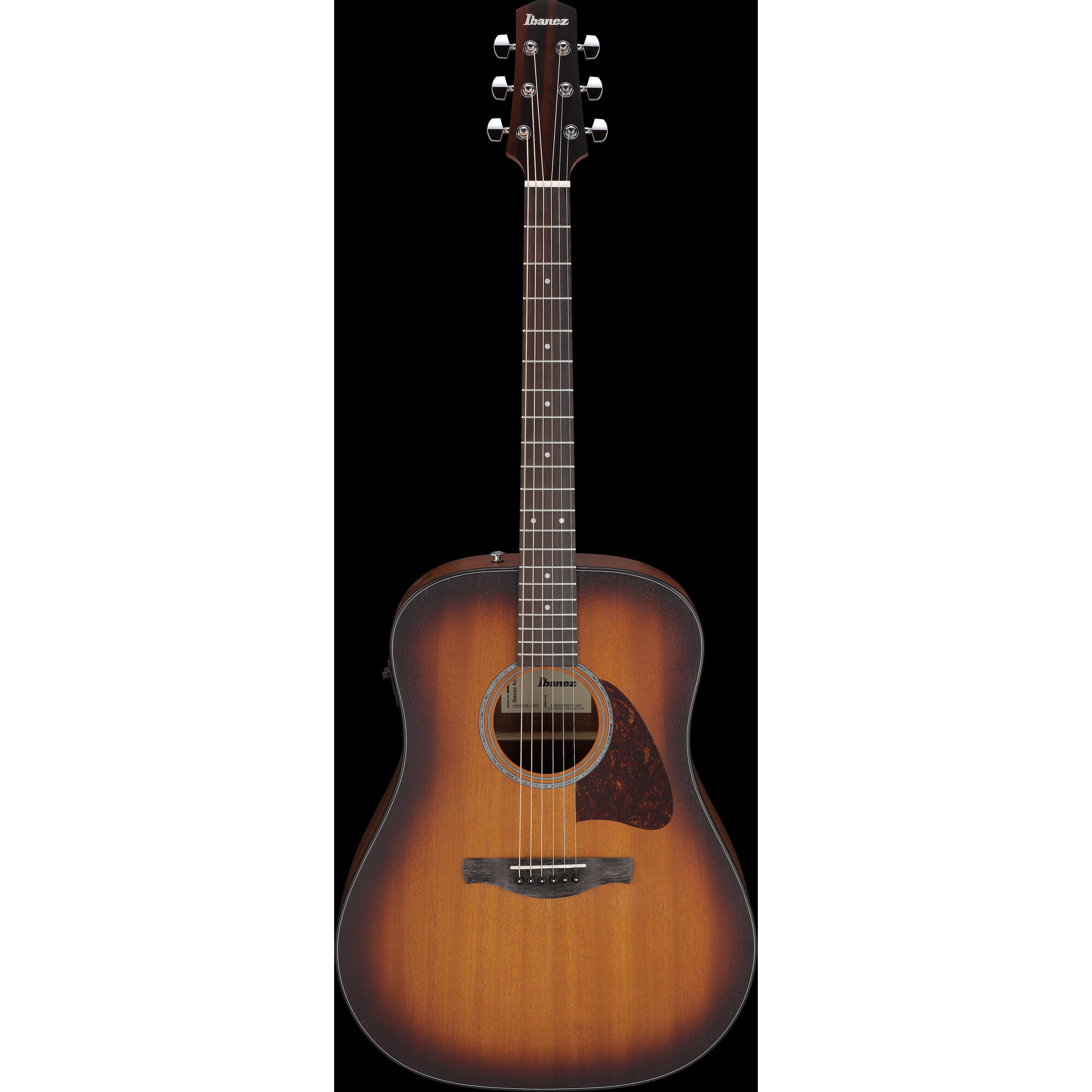 Ibanez AAD54E-OMH Advanced Acoustic Guitar - Open Pore Mahogany Sunburst - Image 7