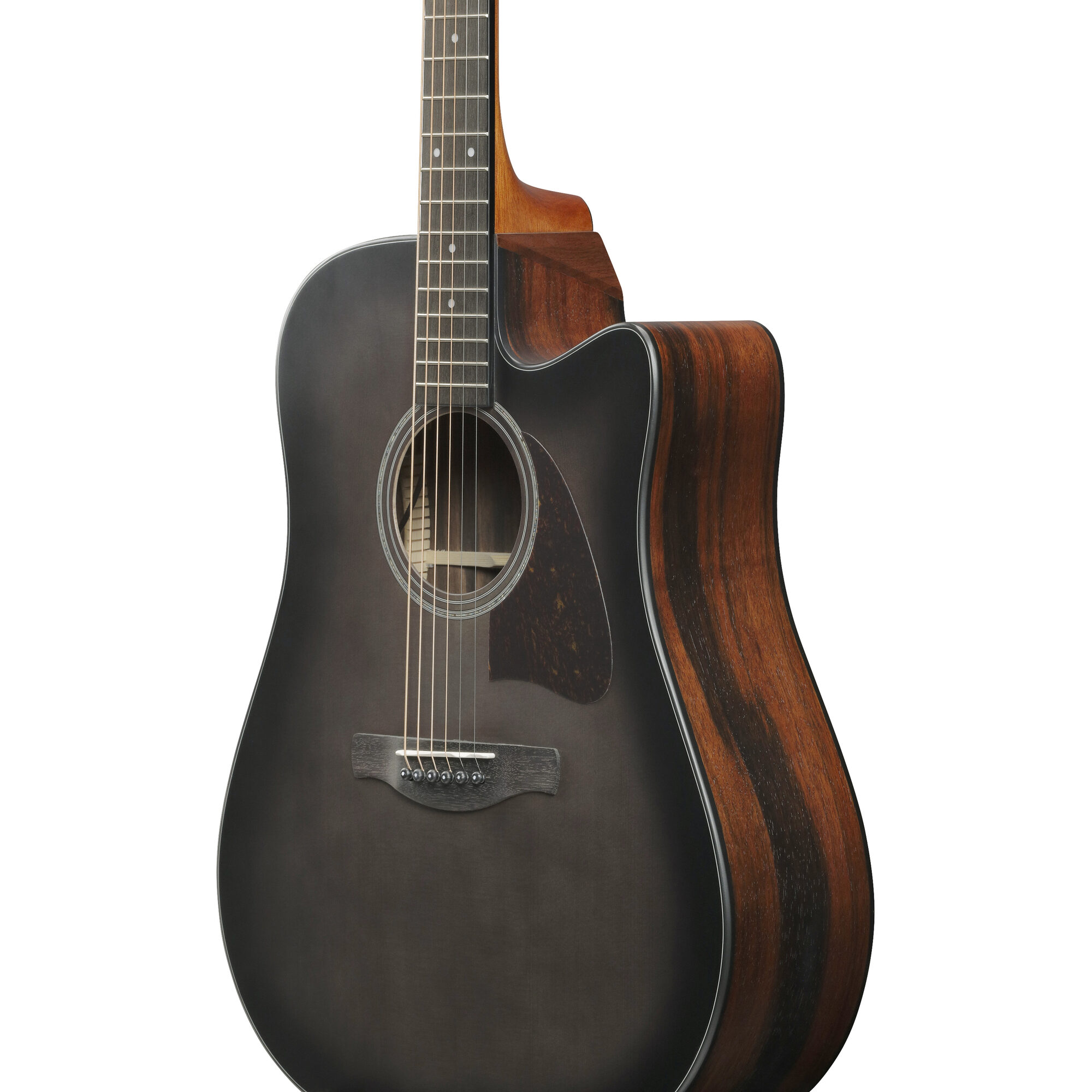 Ibanez AAD70CE-TBN Advanced Acoustic Guitar - Transparent Charcol Burst Top - Image 8