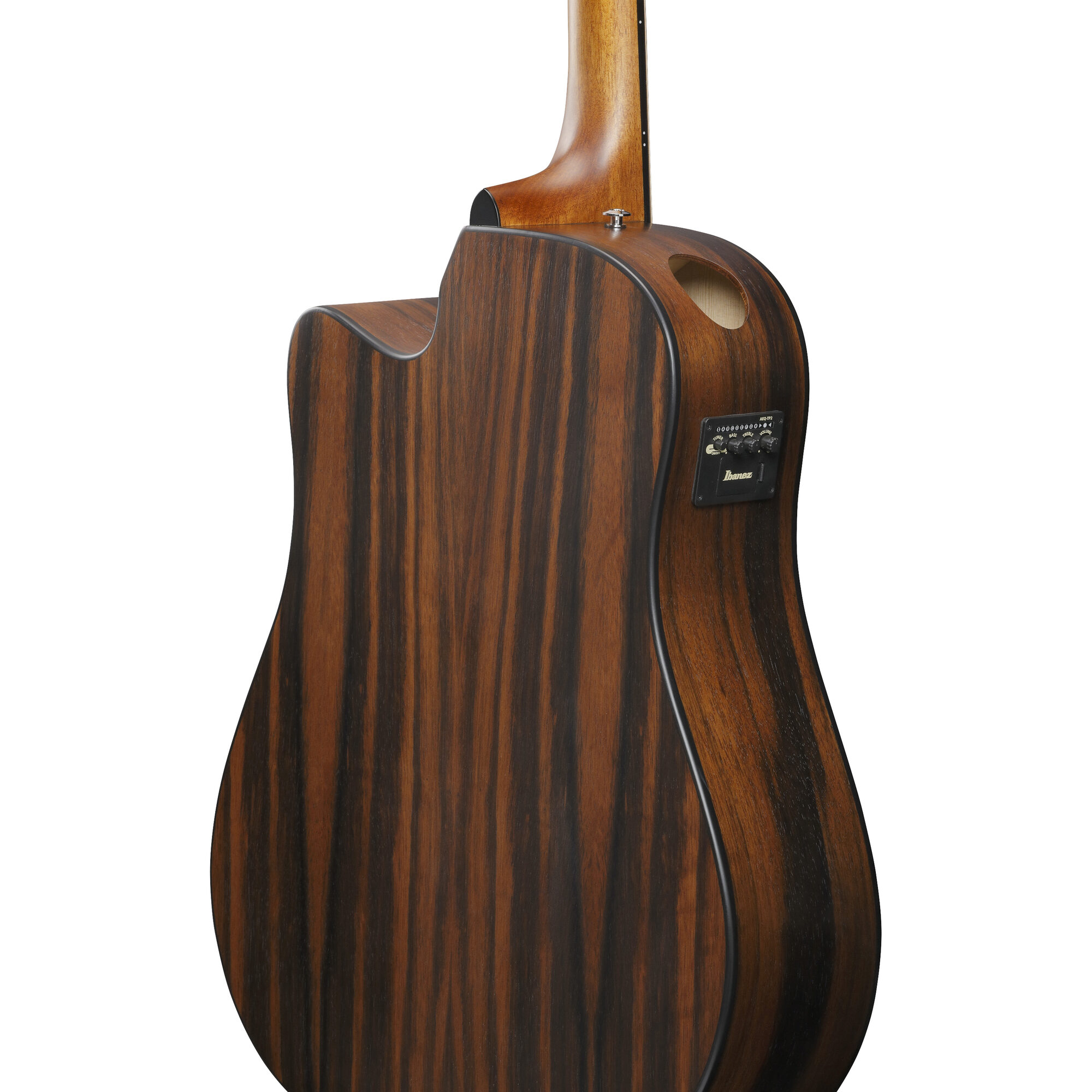 Ibanez AAD70CE-TBN Advanced Acoustic Guitar - Transparent Charcol Burst Top - Image 9