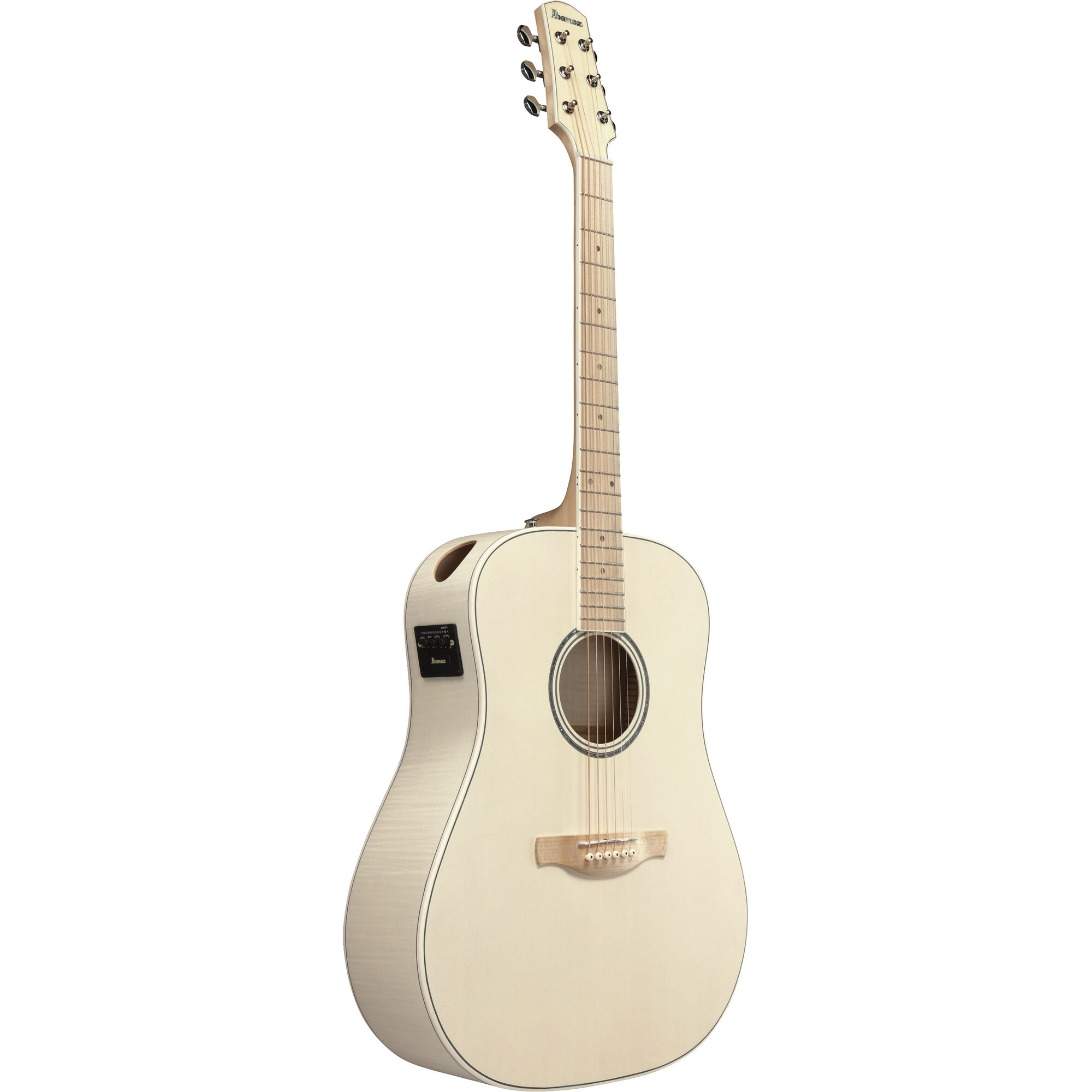 Ibanez AAD77M1E-OAW Advanced Acoustic - Open Pore Antique White - Image 4