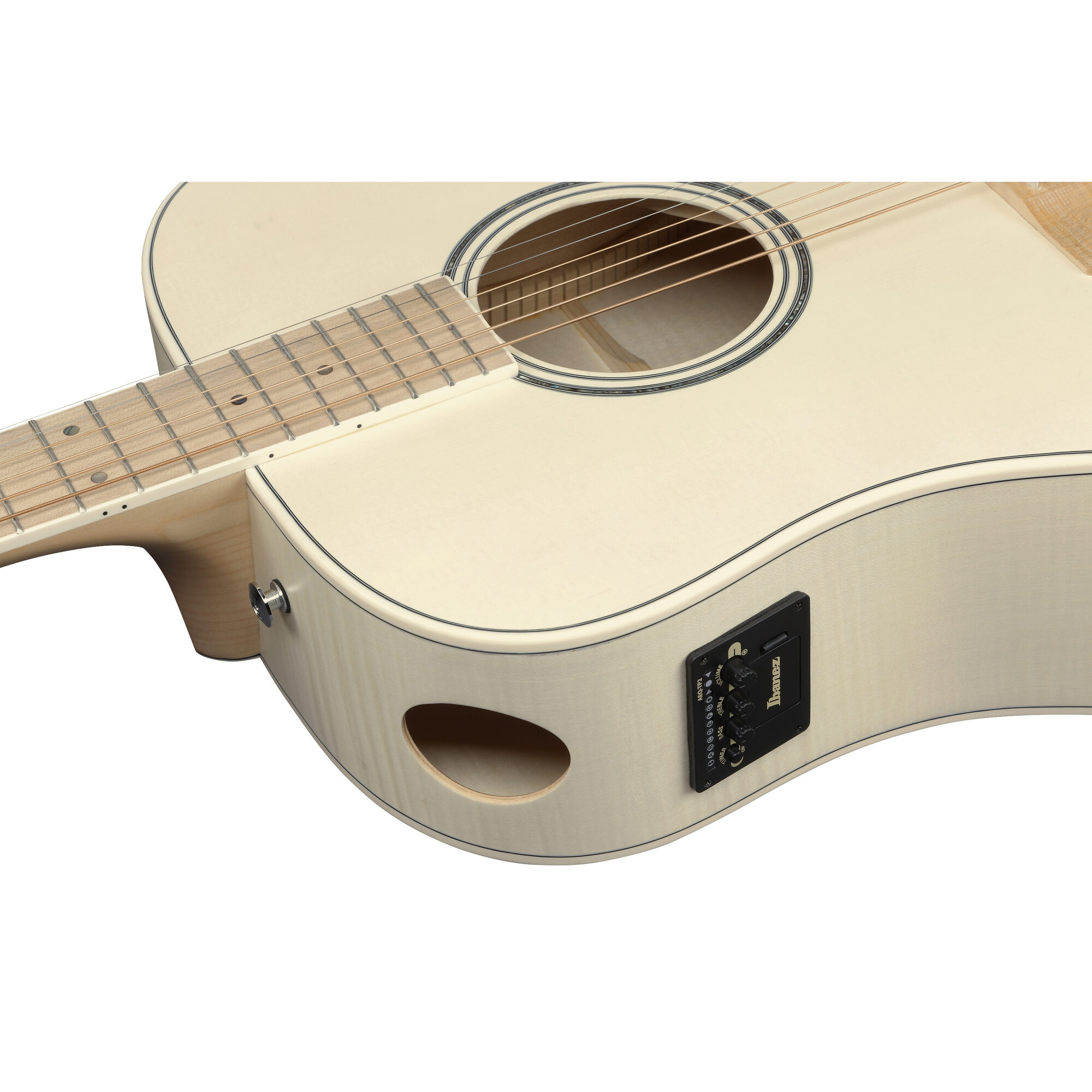 Ibanez AAD77M1E-OAW Advanced Acoustic - Open Pore Antique White - Image 12