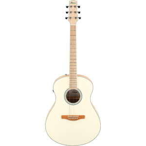 Ibanez AAM370M2E-APF Advanced Acoustic Guitar - Transparent Antique White Peach Fuzz