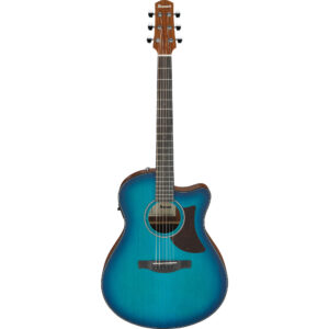 Ibanez AAM50CE-SBO - Advanced Auditorium, Cutaway Electro Acoustic - Sapphire Blue Burst Open Pore