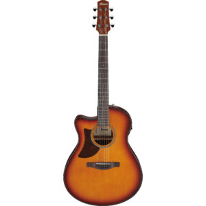 Ibanez AAM50LCE-OLB - Advanced Auditorium, Left Handed, Cutaway Electro Acoustic - Open Pore Light Brown Sunburst