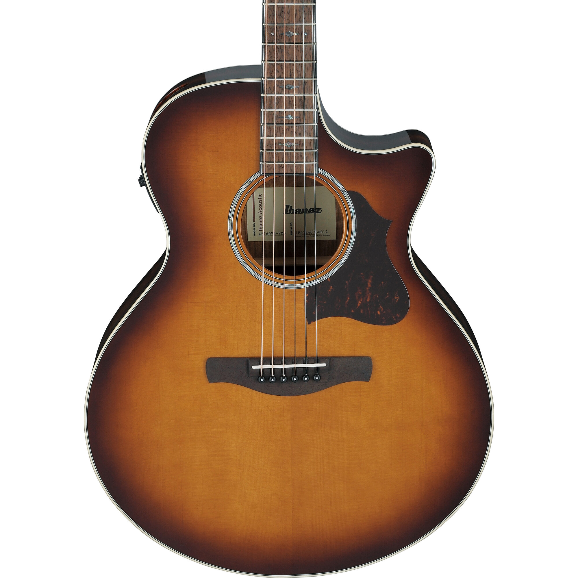 Ibanez AE160-VMS - Acoustic Guitar - Vintage Mahogany Sunburst High Gloss - Image 5