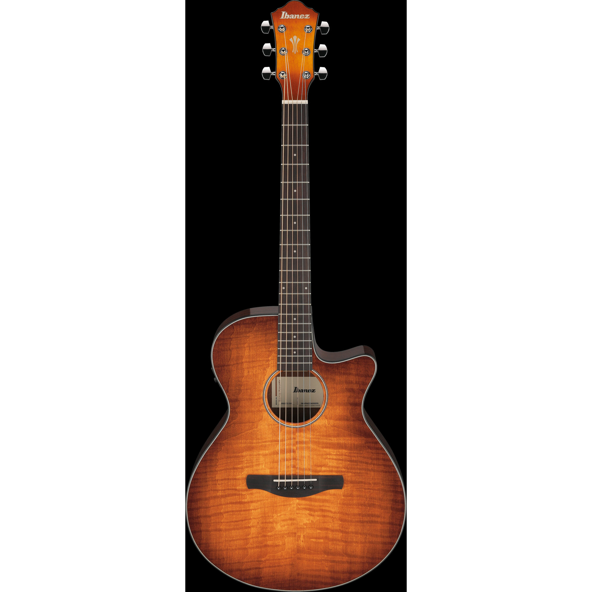 Ibanez AEG70-VVH - Electro Acoustic Guitar - Vintage Violin High Gloss - Image 7