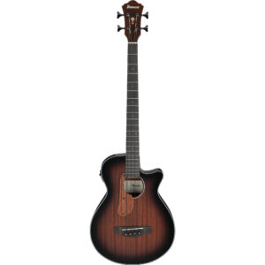 Ibanez AEGB24E-MHS - Electro Acoustic Bass, Finger Rest, Sapele Top, U/S Pickup - Mahogany Sunburst High Gloss