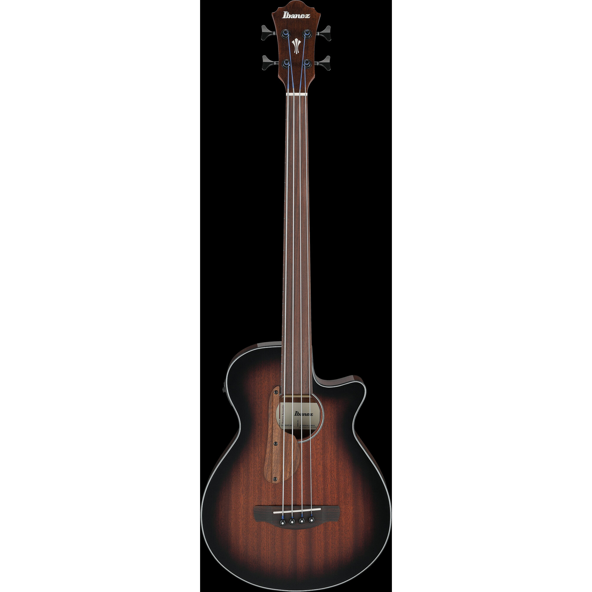 Ibanez AEGB24FE-MHS - Acoustic Bass - Mahogany Sunburst High Gloss - Image 7