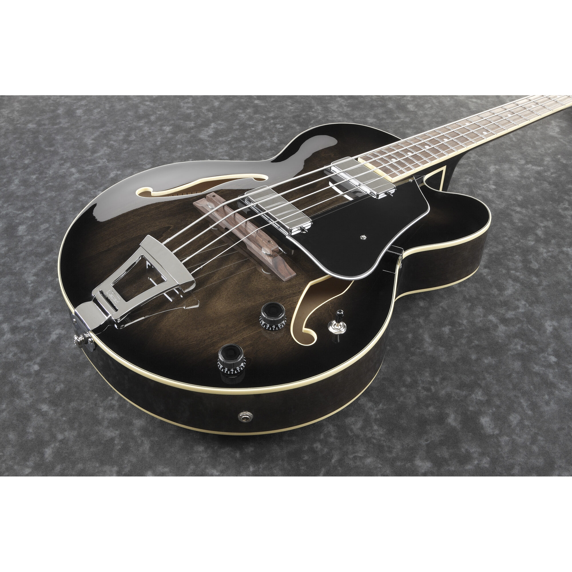 Ibanez AFB200-TKS - Artcore Hollow Body - Bass Guitar - Transparent Black Sunburst - Image 4