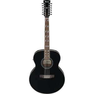 Ibanez AJ7012M1E-BK Artwood 12-String Electro Acoustic Guitar - Black