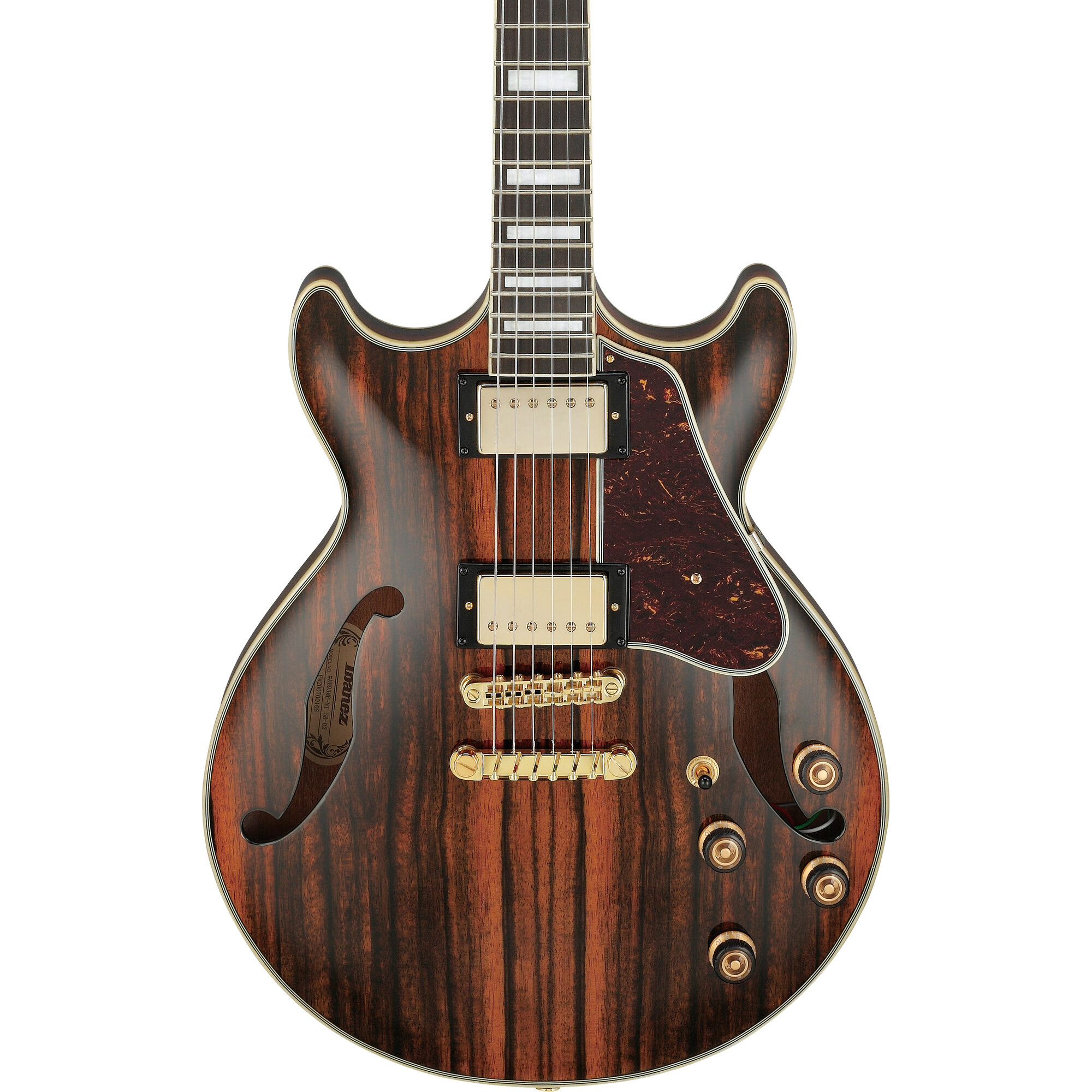Ibanez AM93ME-NT Artcore Expressionist AM Semi-Hollow Guitar - Natural High Gloss - Image 5
