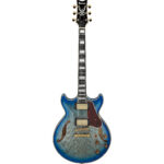 Ibanez AM93QA-JBB Artcore Series Expressionist Hollow Body Guitar - Jet Blue Burst