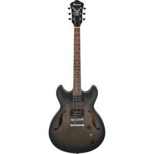 Ibanez AS53-TKF Artcore AS Semi-Hollow Guitar - Transparent Black Flat