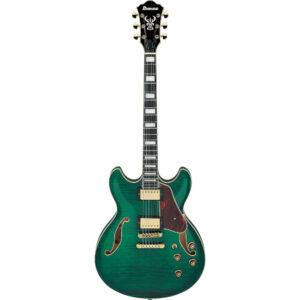 Ibanez AS93FM-TMG Artcore Expressionist Semi-Hollow Guitar - Transparent Moss Green