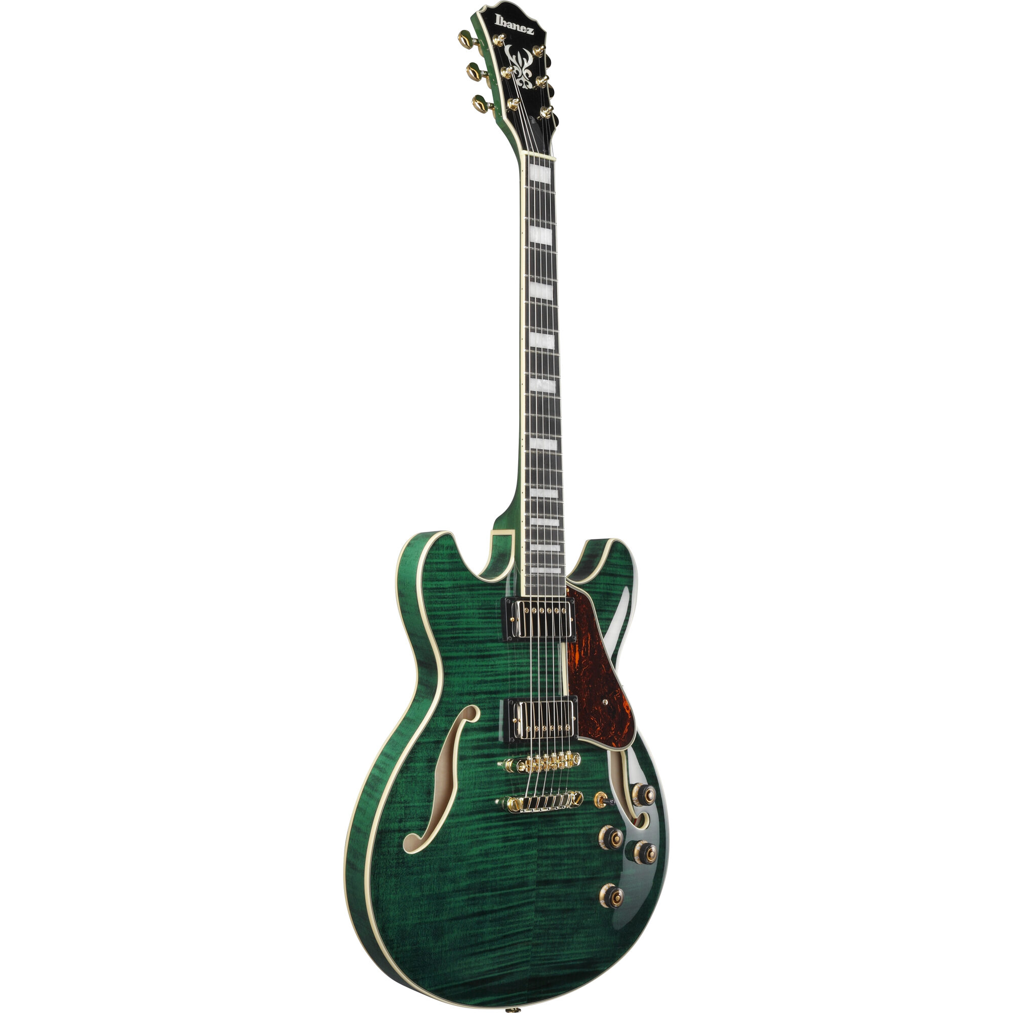 Ibanez AS93FM-TMG Artcore Expressionist Semi-Hollow Guitar - Transparent Moss Green - Image 4