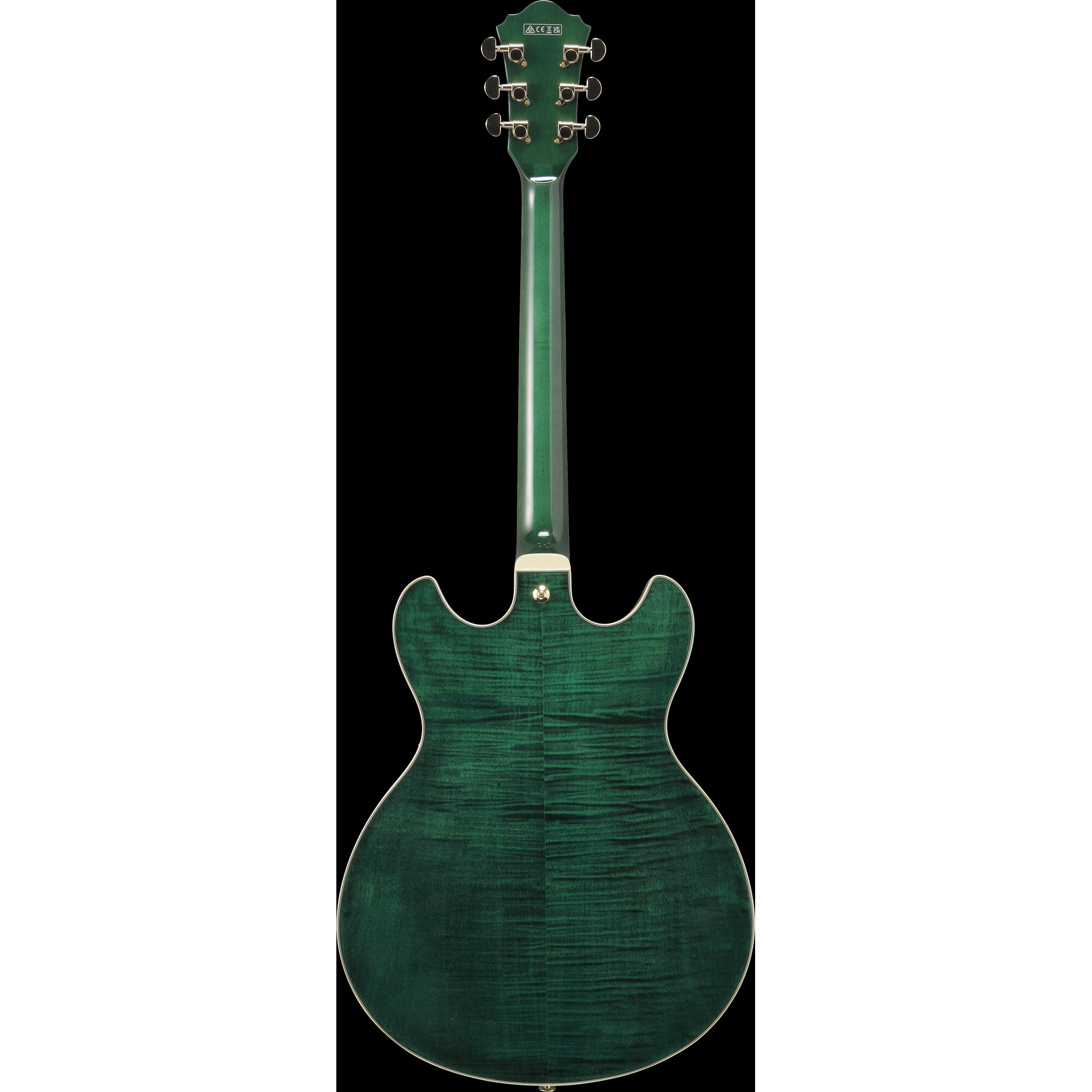 Ibanez AS93FM-TMG Artcore Expressionist Semi-Hollow Guitar - Transparent Moss Green - Image 6
