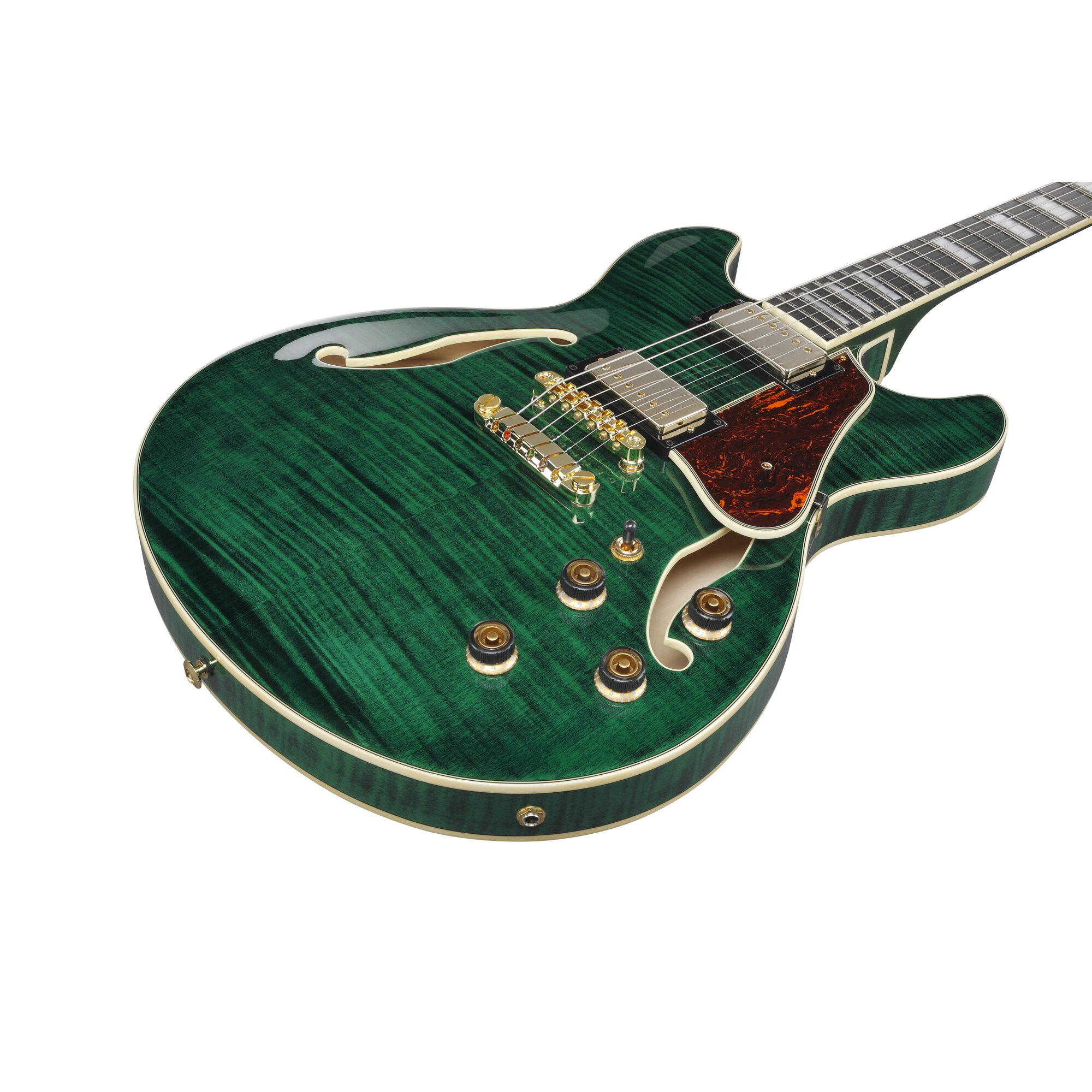 Ibanez AS93FM-TMG Artcore Expressionist Semi-Hollow Guitar - Transparent Moss Green - Image 8