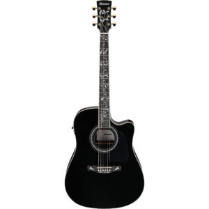 Ibanez AW391RCE-BKH Artwood Electro Acoustic Guitar - Black Top