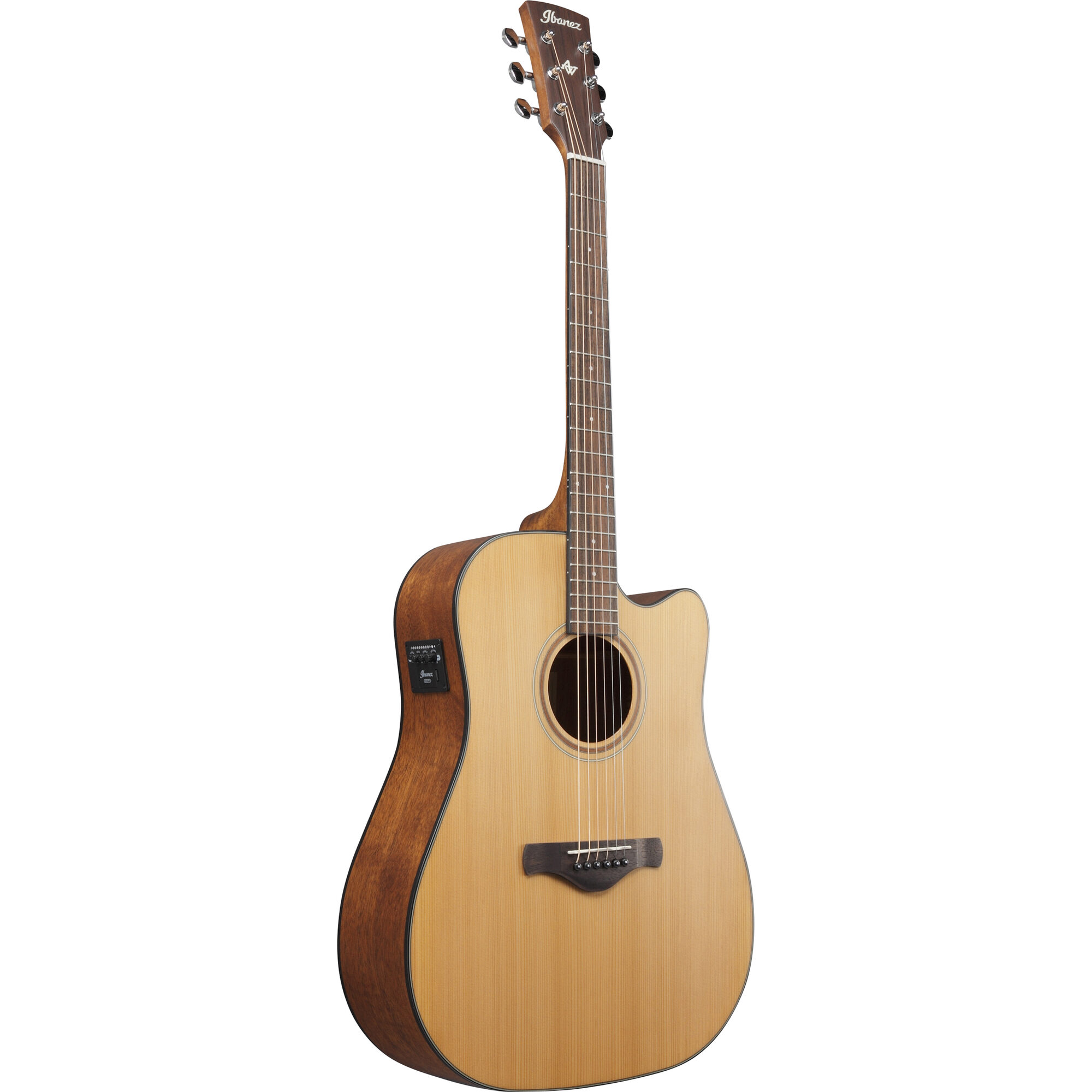 Ibanez AW65ECE-LG - Electro Acoustic, Dreadnought Cutaway - Low Gloss Natural - Image 4