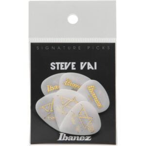 Ibanez B1000SVR-WH Steve Vai Rubber Grip Guitar Picks 6-Pack - White