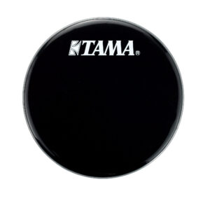 TAMA BK22BMWS Bass Drum Front Head, 22", Black with TAMA Logo