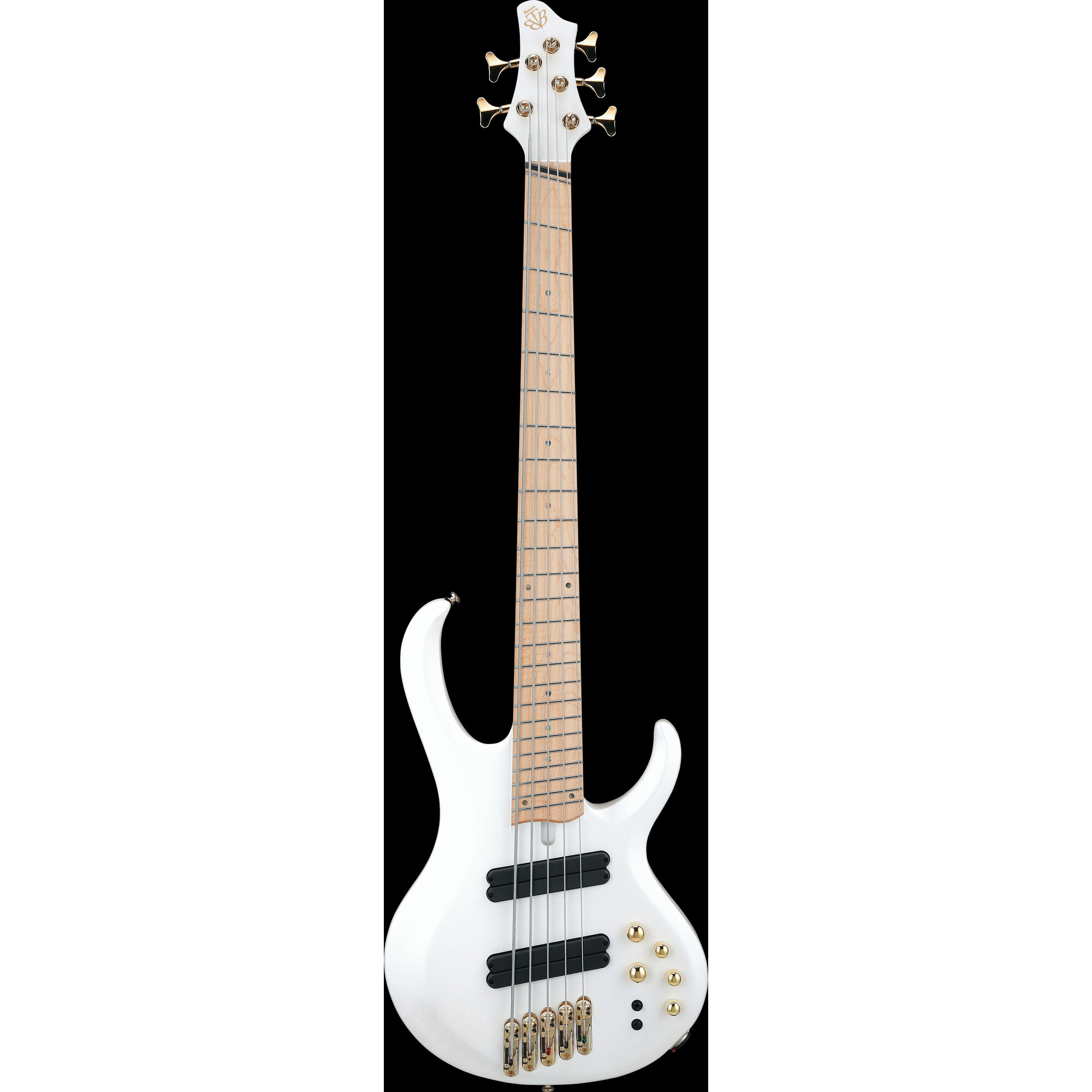 Ibanez BTB605MLM-PWM Bass Workshop 5-String Multiscale Bass - Pearl White Flat - Image 7