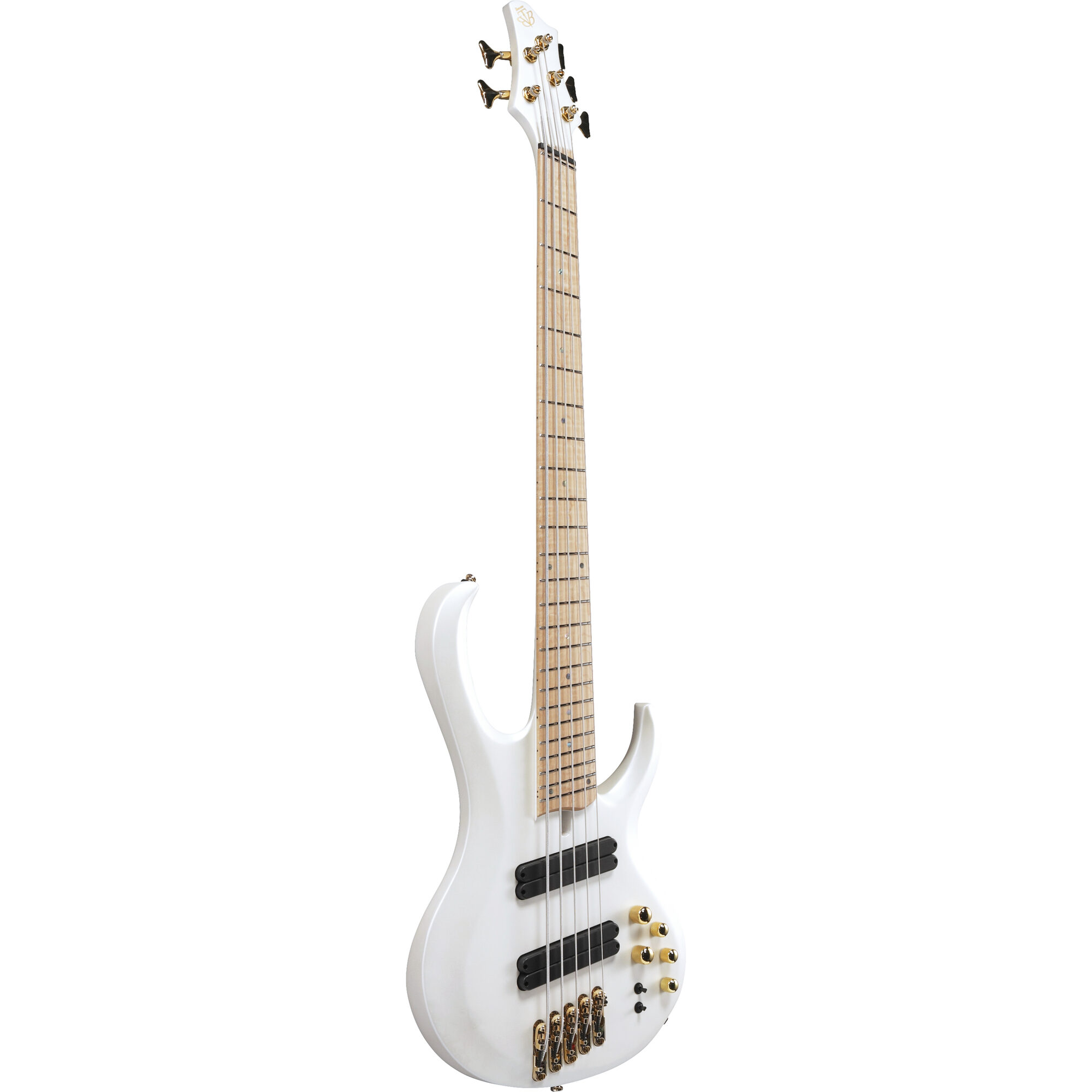 Ibanez BTB605MLM-PWM Bass Workshop 5-String Multiscale Bass - Pearl White Flat - Image 4
