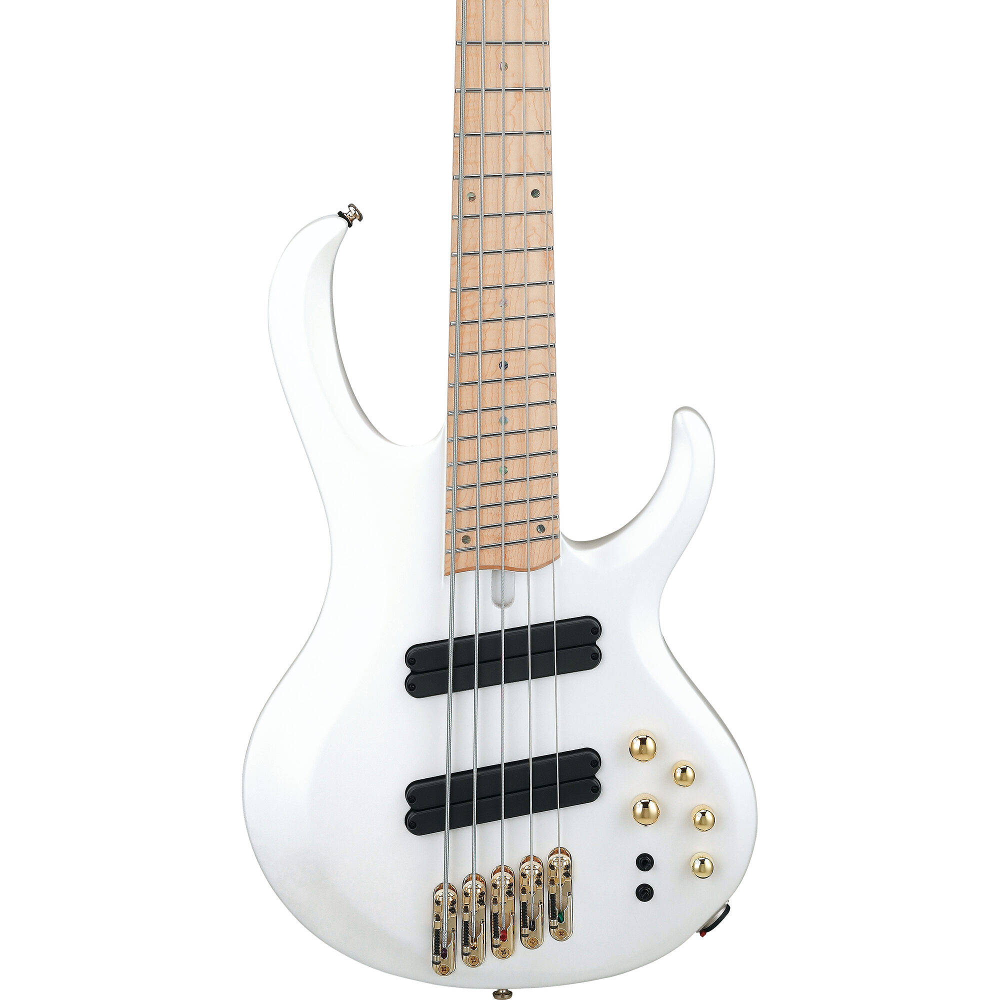Ibanez BTB605MLM-PWM Bass Workshop 5-String Multiscale Bass - Pearl White Flat - Image 5
