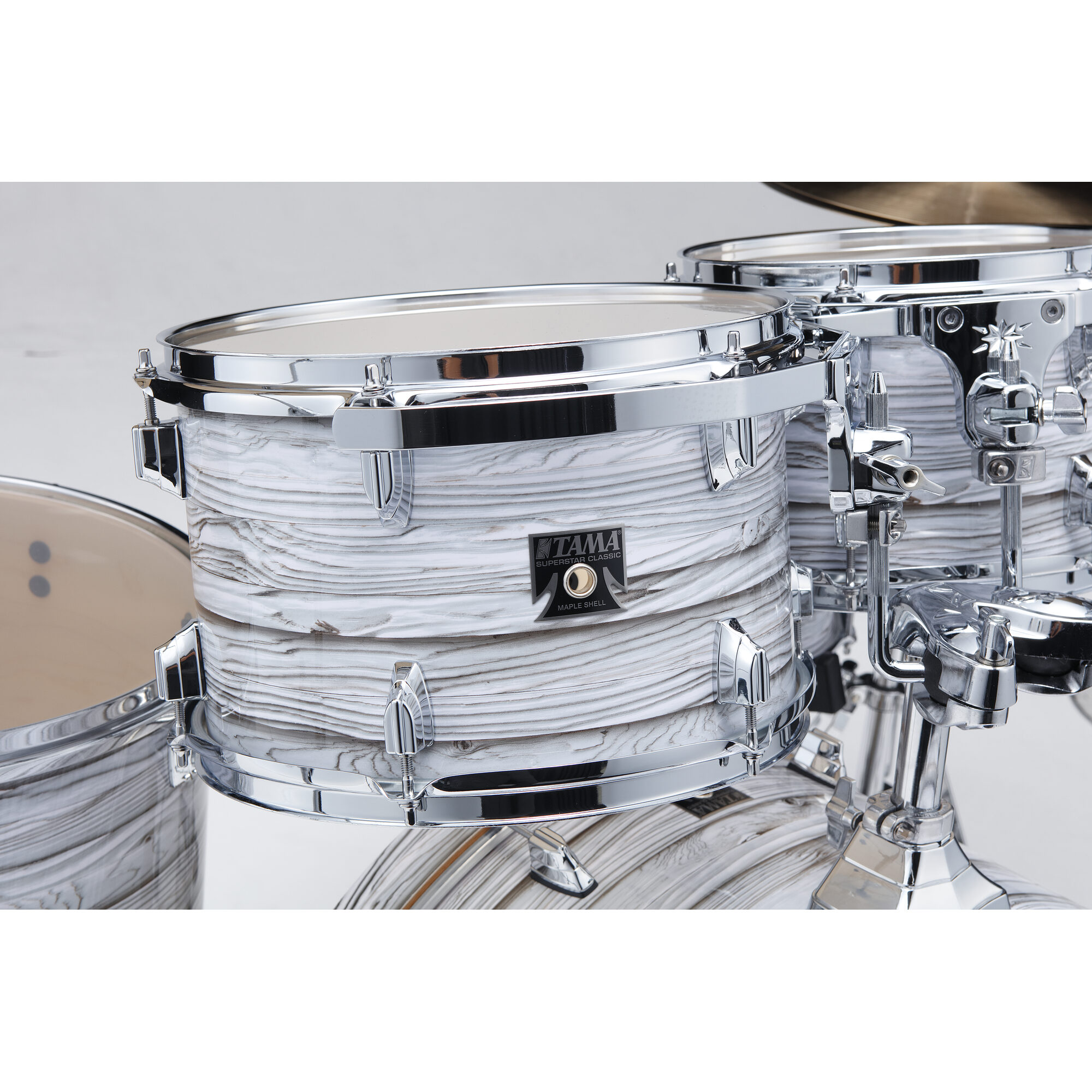 TAMA CK52KRS-ICA Superstar Classic 5-Piece Shell Pack with 22" Bass Drum - Ice Ash Wrap - Image 2