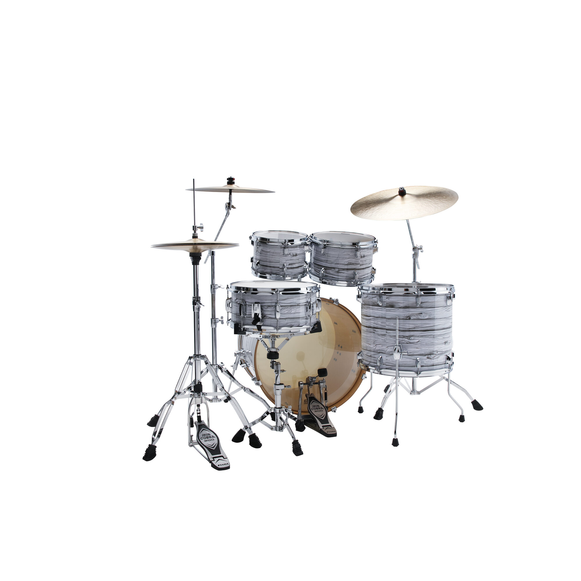 TAMA CK52KRS-ICA Superstar Classic 5-Piece Shell Pack with 22" Bass Drum - Ice Ash Wrap - Image 6