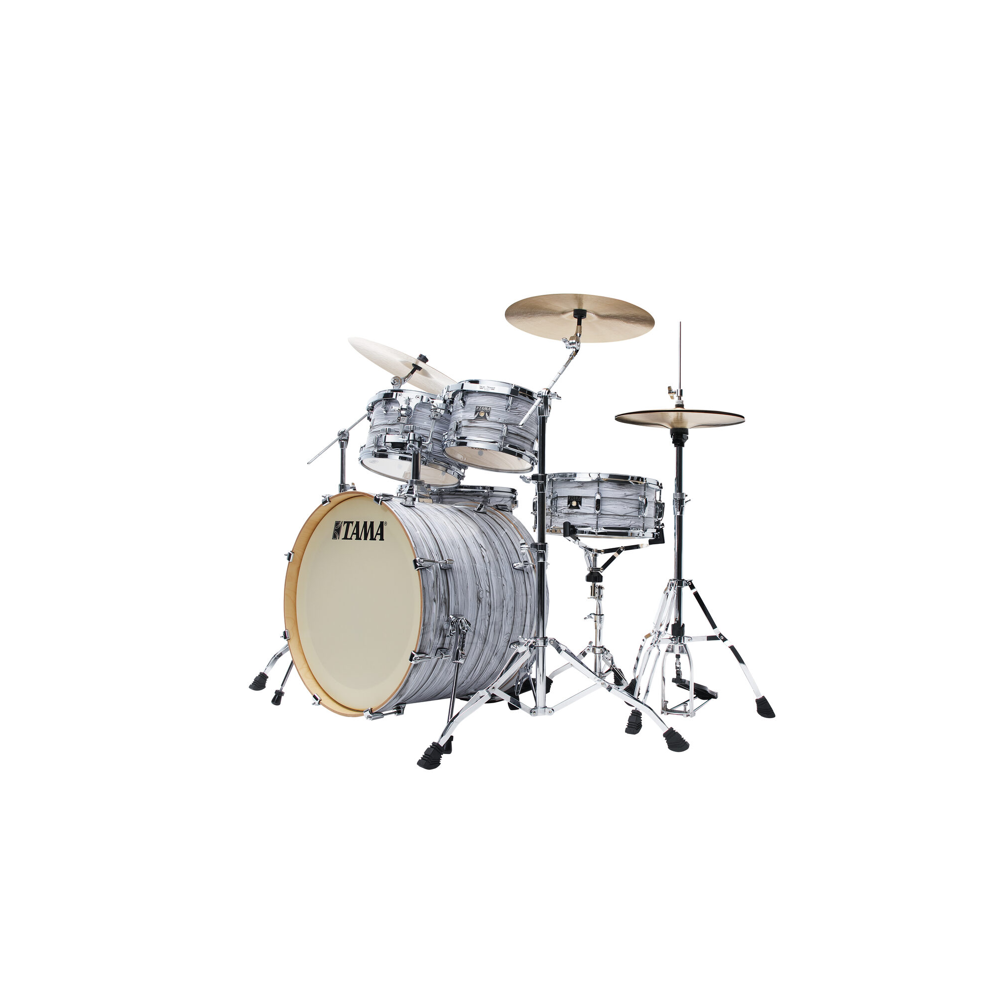 TAMA CK52KRS-ICA Superstar Classic 5-Piece Shell Pack with 22" Bass Drum - Ice Ash Wrap - Image 7