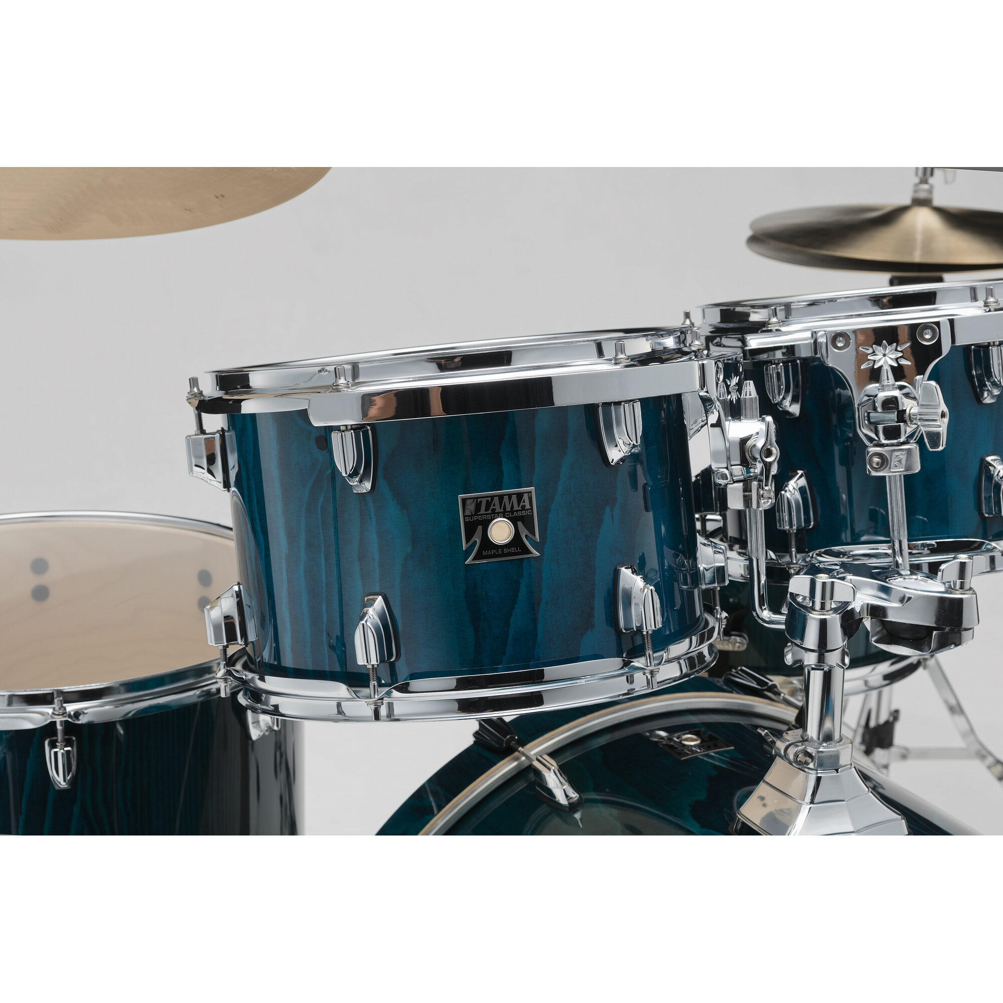 TAMA CL52KRS-PGHP Superstar Classic 5-Piece Shell Pack with 22" Bass Drum - Sapphire Lacebark Pine - Image 2