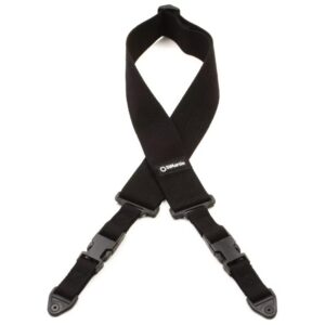 DiMarzio® ClipLock® Quick Release Guitar Strap, 2" Cotton, Standard Length, Black