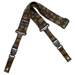 DiMarzio® ClipLock® Quick Release Guitar Strap, 2" Cordura®, Standard Length, Camo Skull