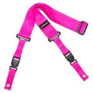 DiMarzio® ClipLock® Quick Release Guitar Strap, 2" Nylon, Standard Length, Neon Pink