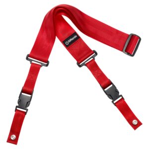 DiMarzio® ClipLock® Quick Release Guitar Strap, 2" Nylon, Standard Length, Red