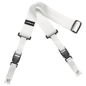 DiMarzio® ClipLock® Quick Release Guitar Strap, 2" Nylon, Standard Length, White