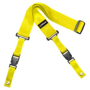 DiMarzio® ClipLock® Quick Release Guitar Strap, 2" Nylon, Standard Length, Neon Yellow