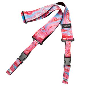 DiMarzio® ClipLock® Steve Vai, Quick Release Guitar Strap, 2", Cherry Universe