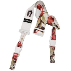 DiMarzio® ClipLock® Polyphia, Quick Release Guitar Strap, 2", Floral Muse White