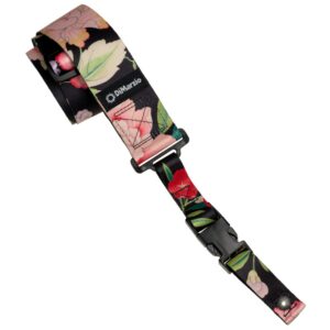 DiMarzio® ClipLock® Steve Vai Botanical, Quick Release Guitar Strap, 2", Botanical Black