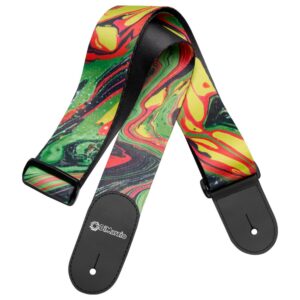 DiMarzio® Tab Strap, Steve Vai, 2", Green Universe