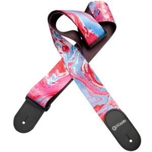 DiMarzio® Tab Strap, Steve Vai, 2", Blue Cherry Universe