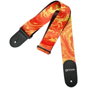DiMarzio® Tab Strap, Steve Vai, 2", Orange Universe