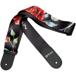 DiMarzio® Tab Strap, Polyphia, 2", Floral Muse Black