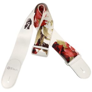 DiMarzio® Tab Strap, Polyphia, 2", Floral Muse White