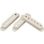DiMarzio® Pickup Cover, Vintage Strat® (True Velvet™/Red Velvet™), Set of 3, Aged White